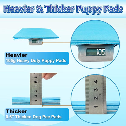 HOTDogcator Dog Pee Pads Extra Large 30"x36", 30 Count Super Absorbent Pee Pads for Dogs, Disposable Urine Bed Pads for Doggie, Thicken XXL Puppy Pads, Piddle Pads X-Large for Indoor, Outdoor Use