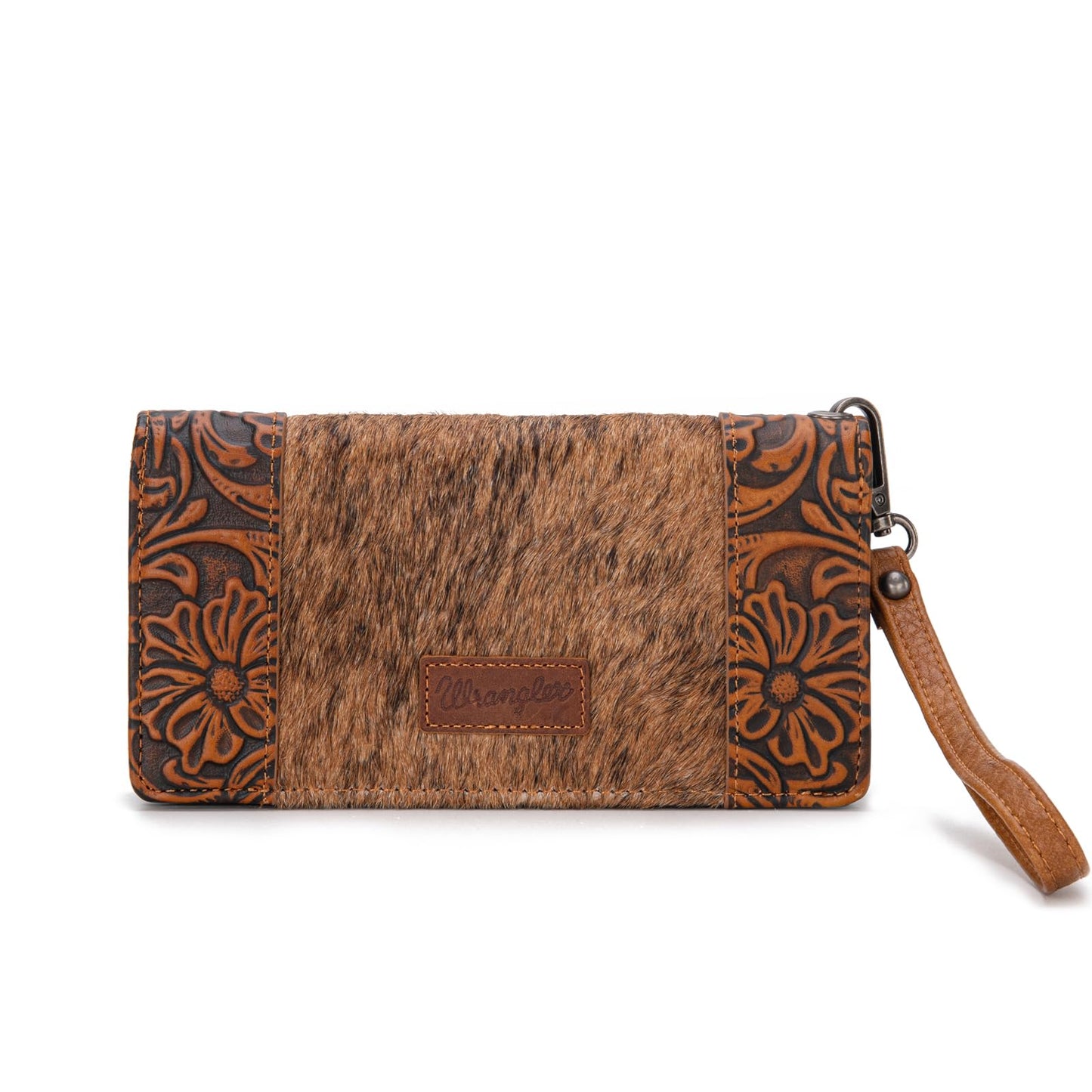HOTWrangler Wristlet Wallets Western Wallet for Women Floral Tooled Womens Wallet Boot Stitch Purses | Tooled