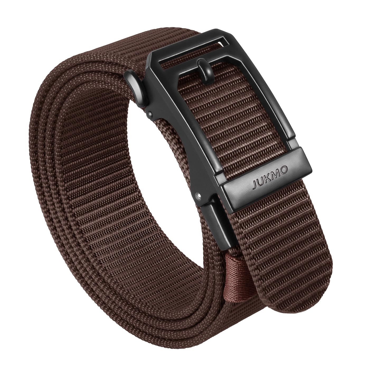 HOTJUKMO Men's 1.5" Ratchet Nylon Tactical Work Belt | Automatic Slide Zinc Alloy Buckle, Adjustable Trim to Fit