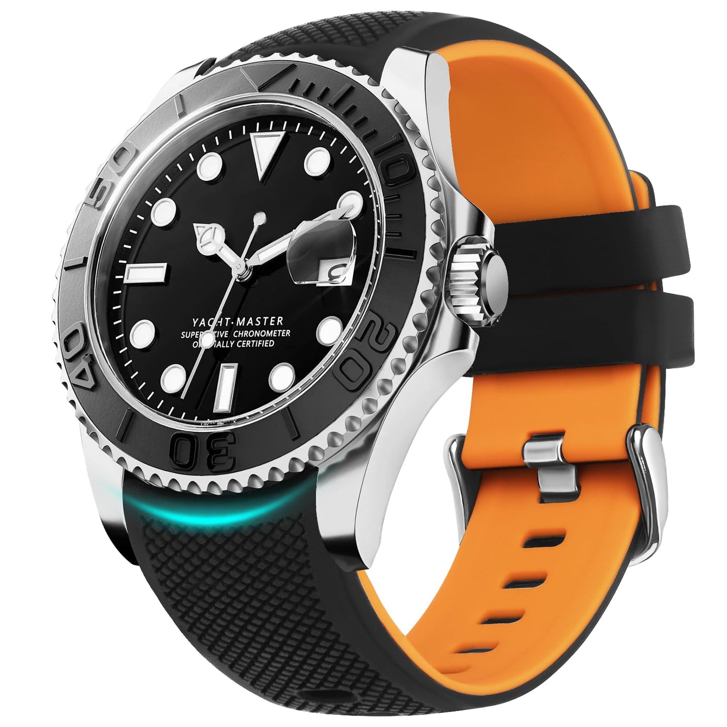 HOTFullmosa 22mm 20mm 24mm Silicone Watch Bands No Gaps Compatible for Samsung Galaxy Watch 7 6 5 4 3,Galaxy Watch 46mm 42mm,Garmin