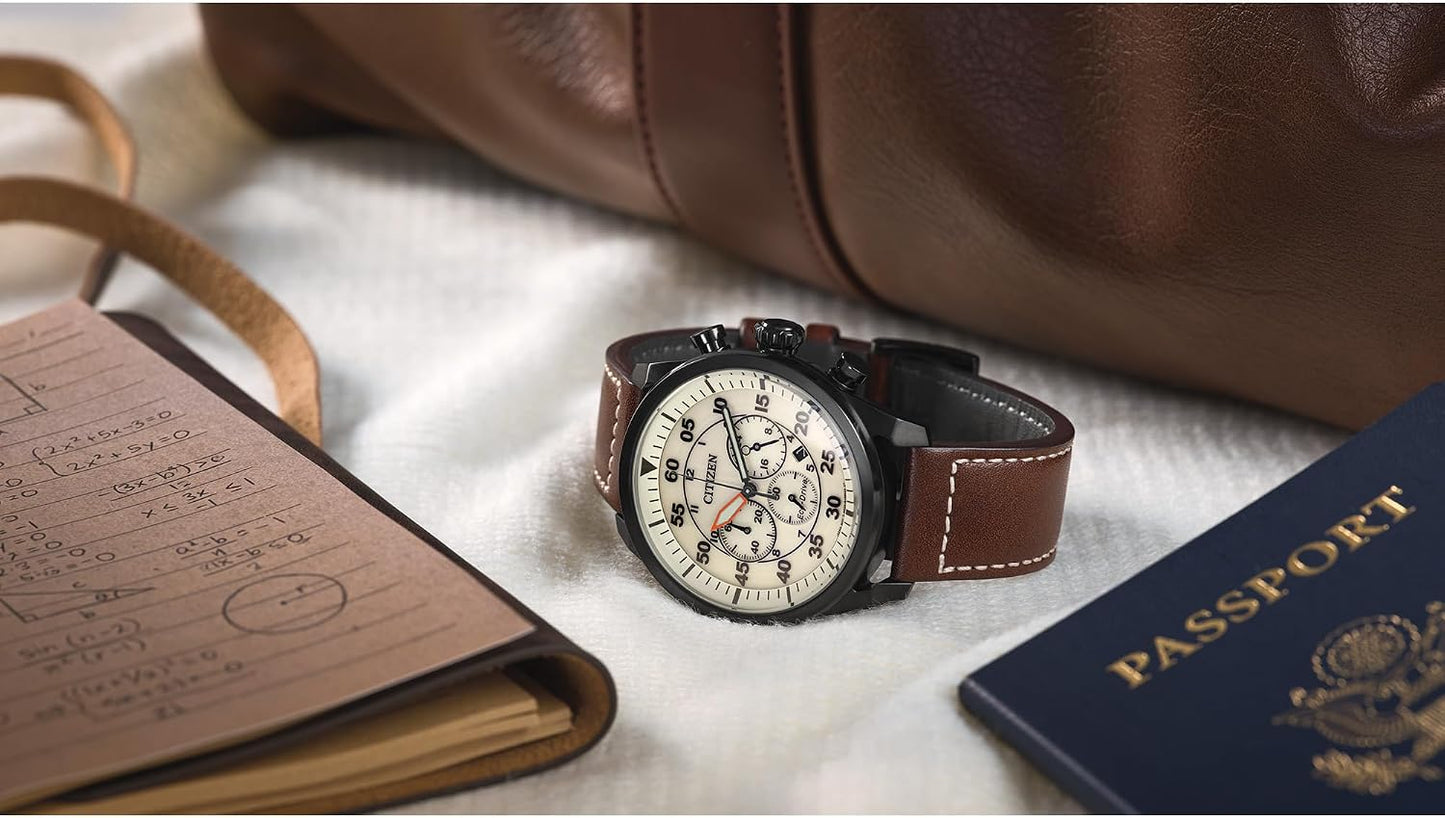 HOTCitizen Men's Eco-Drive Chronograph Sport Casual Watch