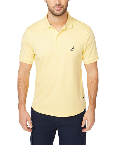HOTNautica Men's Classic Fit Short Sleeve Dual Tipped Collar Polo Shirt