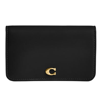 HOTCoach Womens Essential Slim Card Case Black One Size One Size