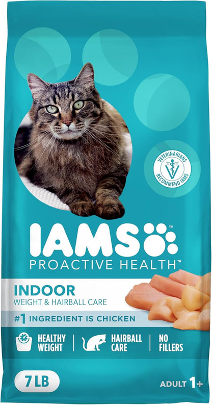 HOTIAMS Proactive Health Indoor Dry Cat Food, Chicken & Turkey, 7 lb | Vet-recommended, Real Chicken #1 Ingredient, Proprietary Fiber Blend, Prebiotics for Healthy Digestion, Hairball Control