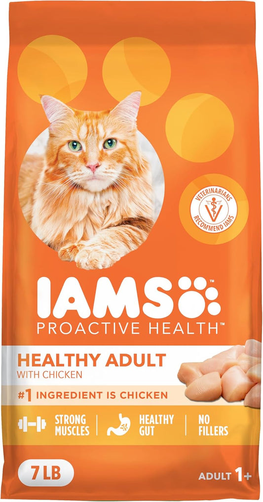 HOTIAMS Proactive Health Healthy Adult Dry Cat Food, Chicken, 7 lb | Veterinarian-recommended, Real chicken #1 ingredient, chicken & egg protein, wholesome grains for energy, supports muscles