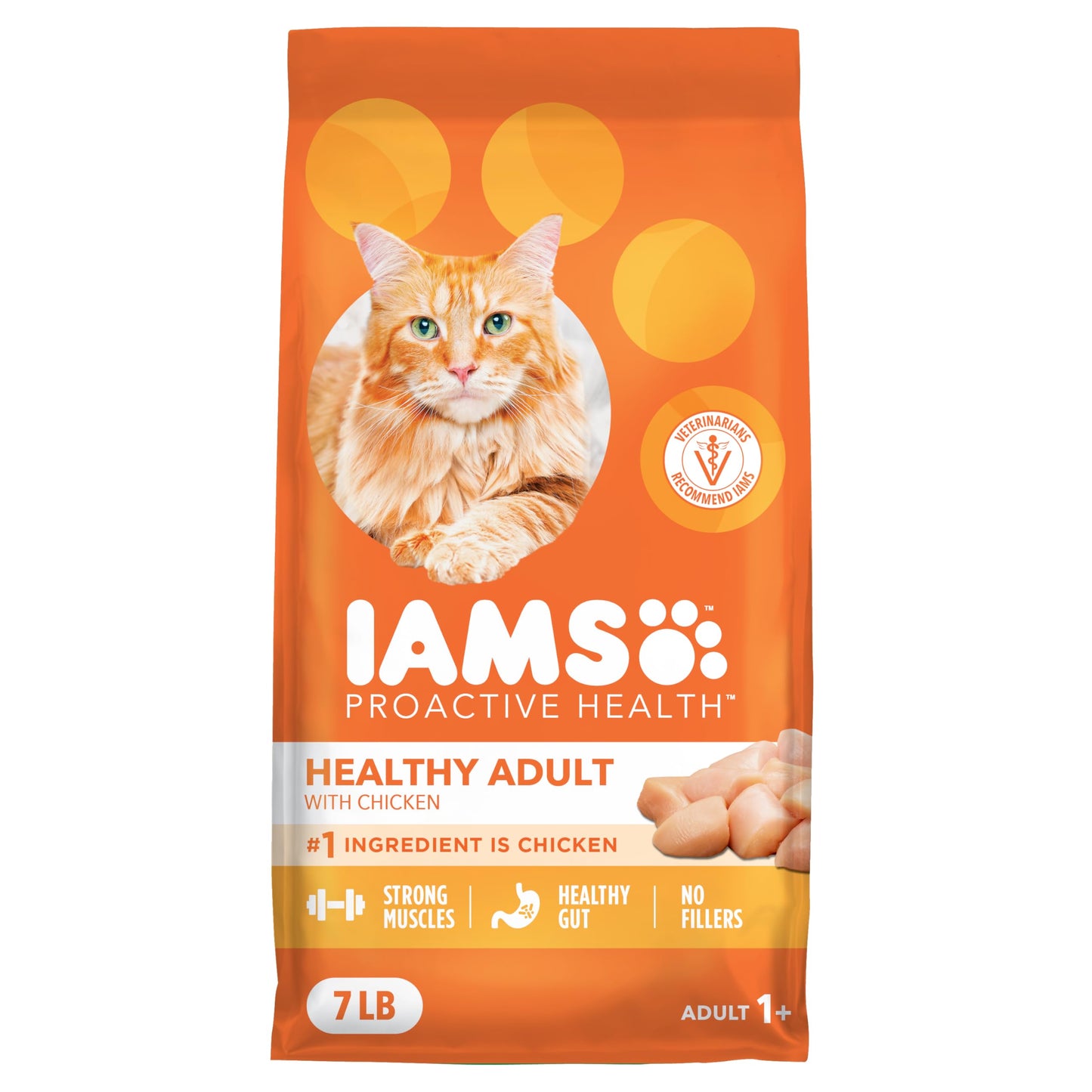 HOTIAMS Proactive Health Healthy Adult Dry Cat Food, Chicken, 22 lb | Veterinarian-recommended, Real chicken #1 ingredient, chicken & egg protein, wholesome grains for energy, supports muscles