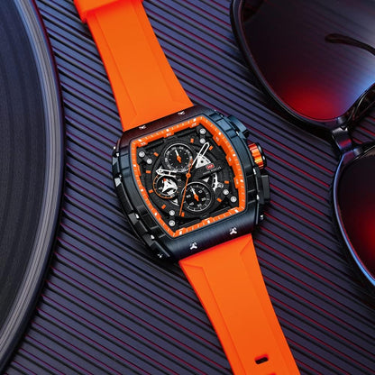 HOTMini Focus Men's Watch Fashion Sport Wrist Watches (Chronograph/Waterproof/Luminous/Calendar) Silicon Strap Quartz Watches for Men
