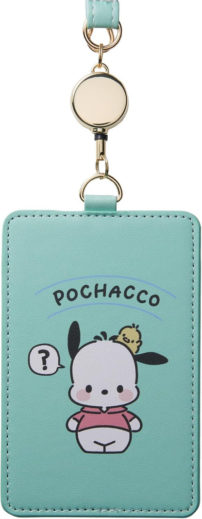 HOTSanrio Characters Pass Case, Women's, pochacco/green, One Size