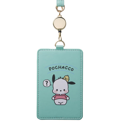 HOTSanrio Characters Pass Case, Women's, pochacco/green, One Size