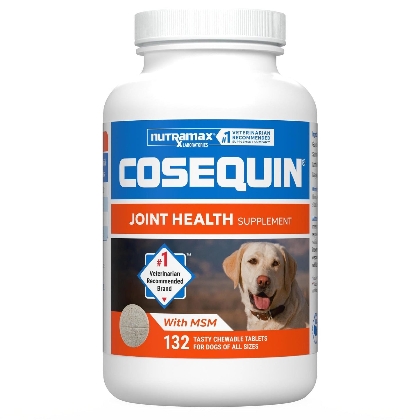 HOTNutramax Cosequin for Dogs Joint Health Supplement, Contains Glucosamine for Dogs, Plus Chondroitin and MSM, Supports Healthy Joints, For All Breeds and Sizes, Chewable Tablets, 132 Count