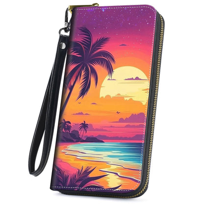 HOTCute Wallets for Women Girls, Large Capacity PU Leather RFID Blocking Clutch Purse with Wristlet