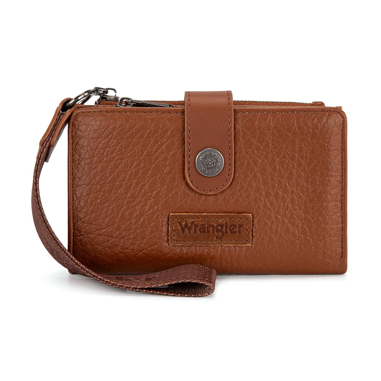 HOTX Wrangler Small Wallet Women, Wristlet Rfid Blocking Wallets Large Capacity Bifold Wallet with Coin Pocket