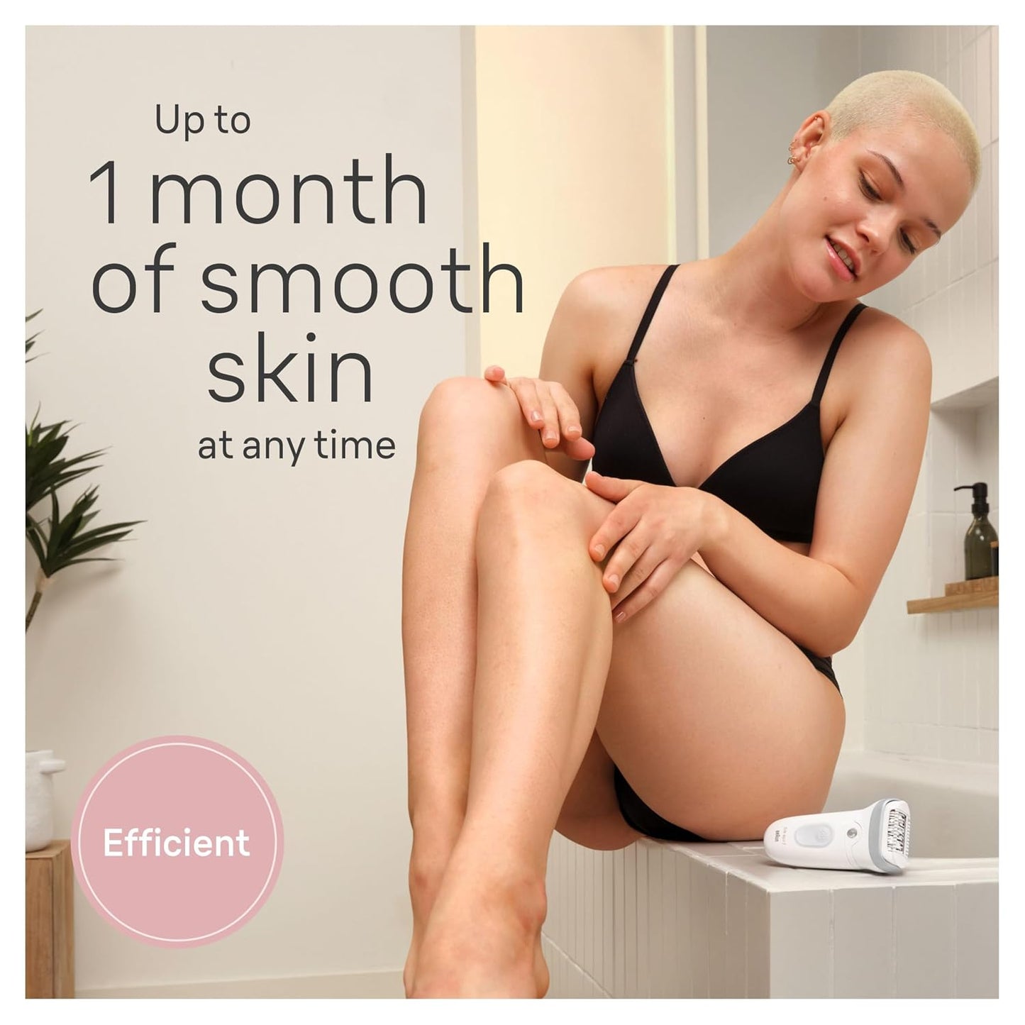 HOTBraun Epilator Silk-épil 7, Hair Removal Device, Women Shaver & Trimmer, Wet and Dry, Wide Head, Includes Shaver Head and Trimmer Comb, SE7-041, Silver
