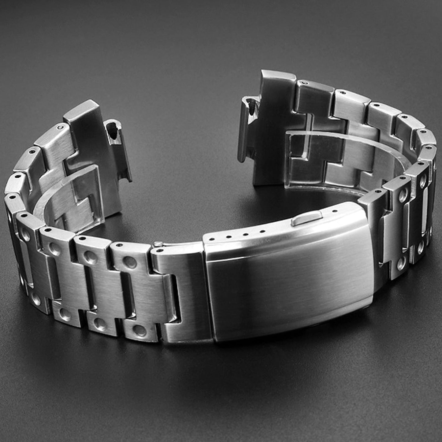 HOTStainless Steel Quick Release Strap Compatible with Men's G-Shock GM2100 GBM-2100 Watch Band Replacement