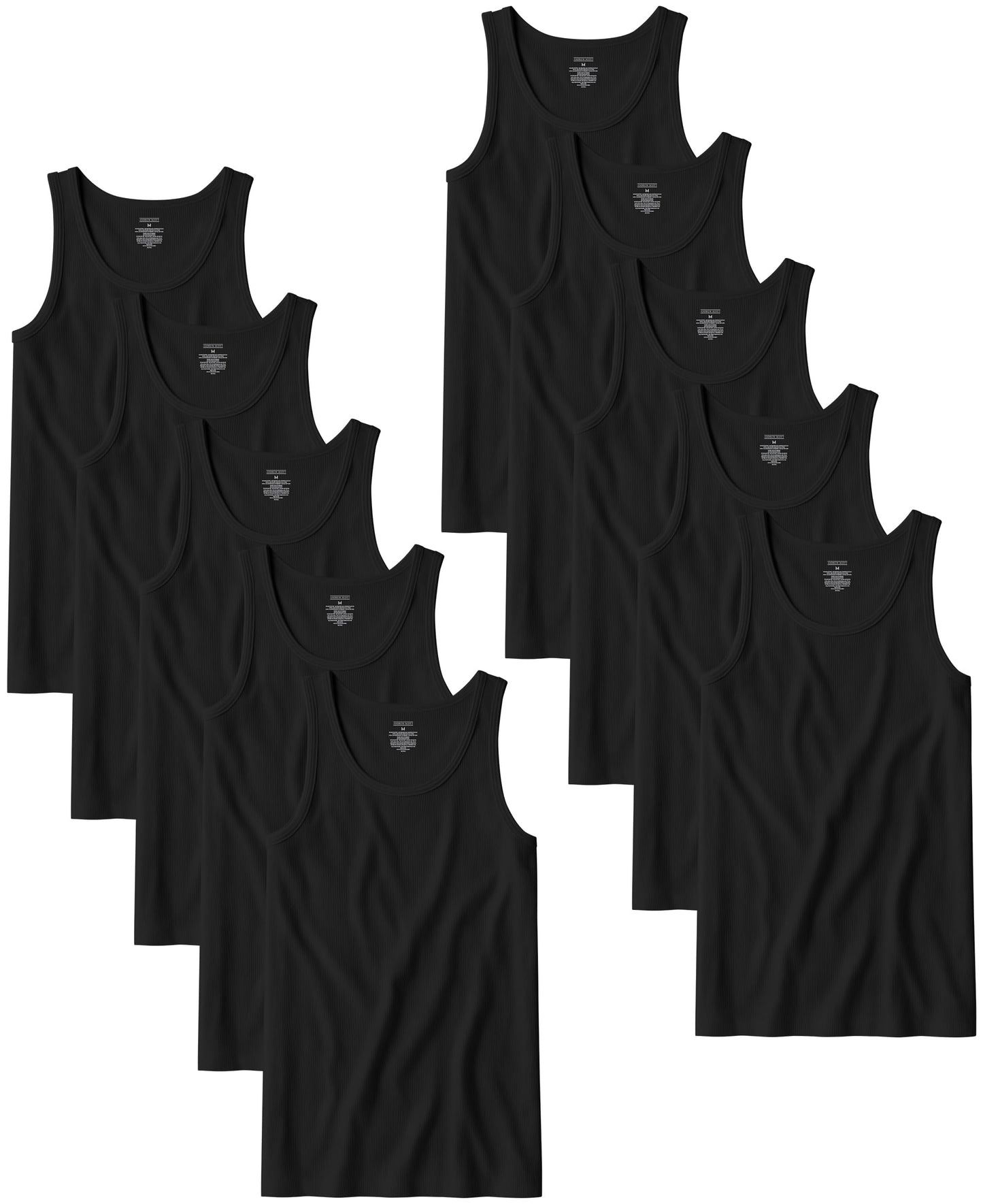 HOTAndrew Scott Men's A Shirt Tanks | Cotton Tank Top Athletic Undershirts | Multi Packs & Colors
