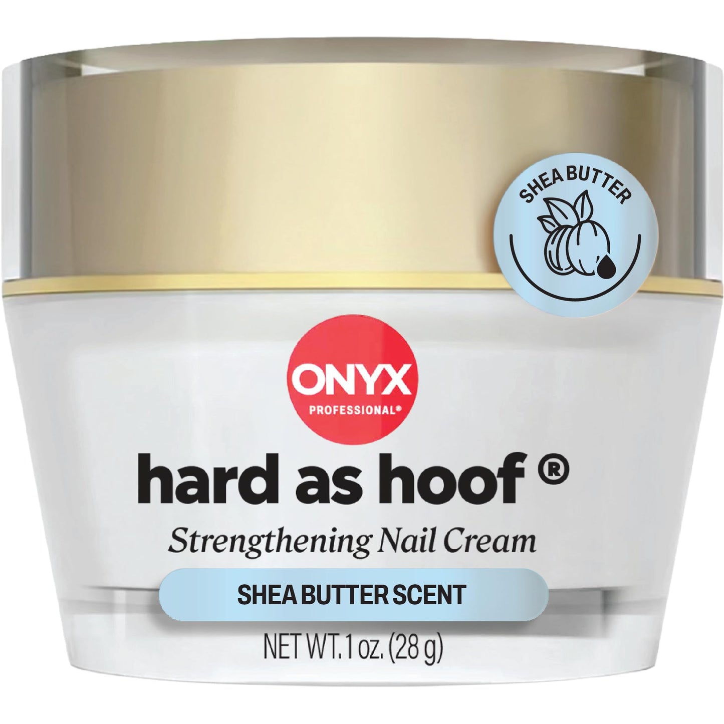 HOTOnyx Professional Hard as Hoof Nail Strengthening Cream, Island Coconut Scent - Nail Growth and Conditioning Cuticle Cream Stops Splits, Chips, Cracks & Strengthens Nails, 1 oz