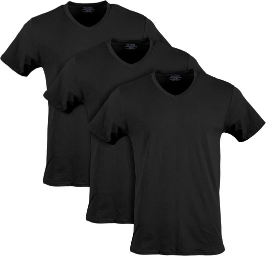 HOTGildan Men's Cotton Stretch T-Shirts, Multipack