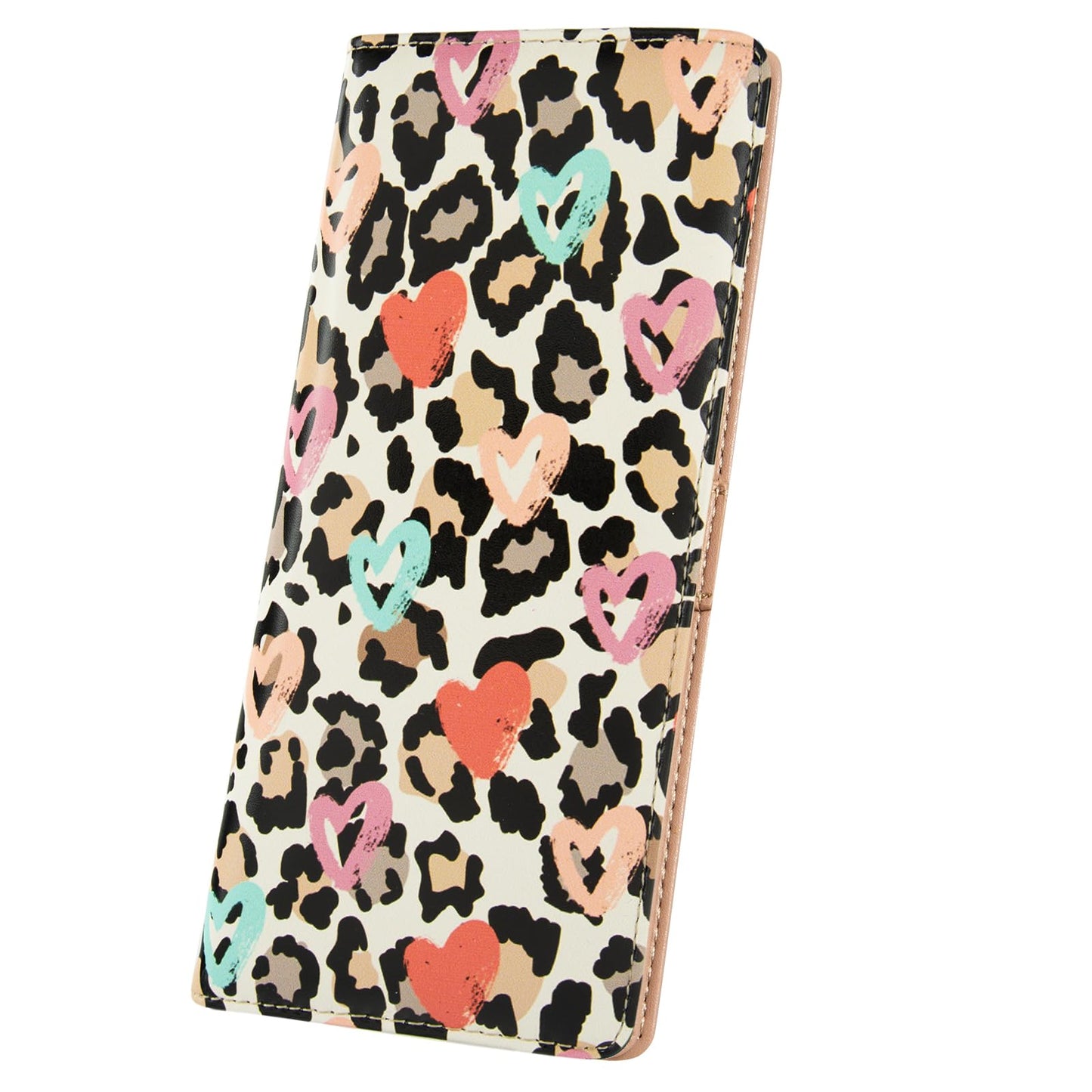 HOTWallets for Women RFID Wallet Cute Girls Ultra Slim Compact Clutch Long Credit Card Holder Floral Travel Wallet personalized Coin Pocket (Rose Skull)