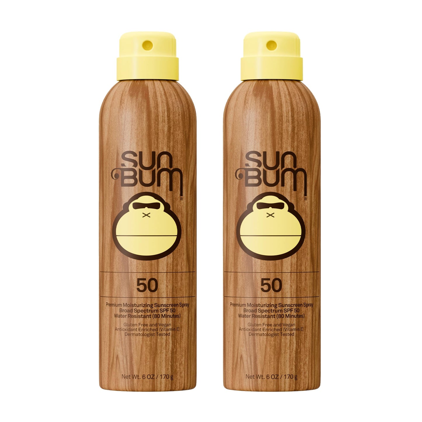 HOTSun Bum Original SPF 30 Sunscreen Body Spray - Broad Spectrum Moisturizing Sunscreen with Vitamin E - Hawaii 104 Act Compliant (Made without Octinoxate & Oxybenzone) - 6 oz