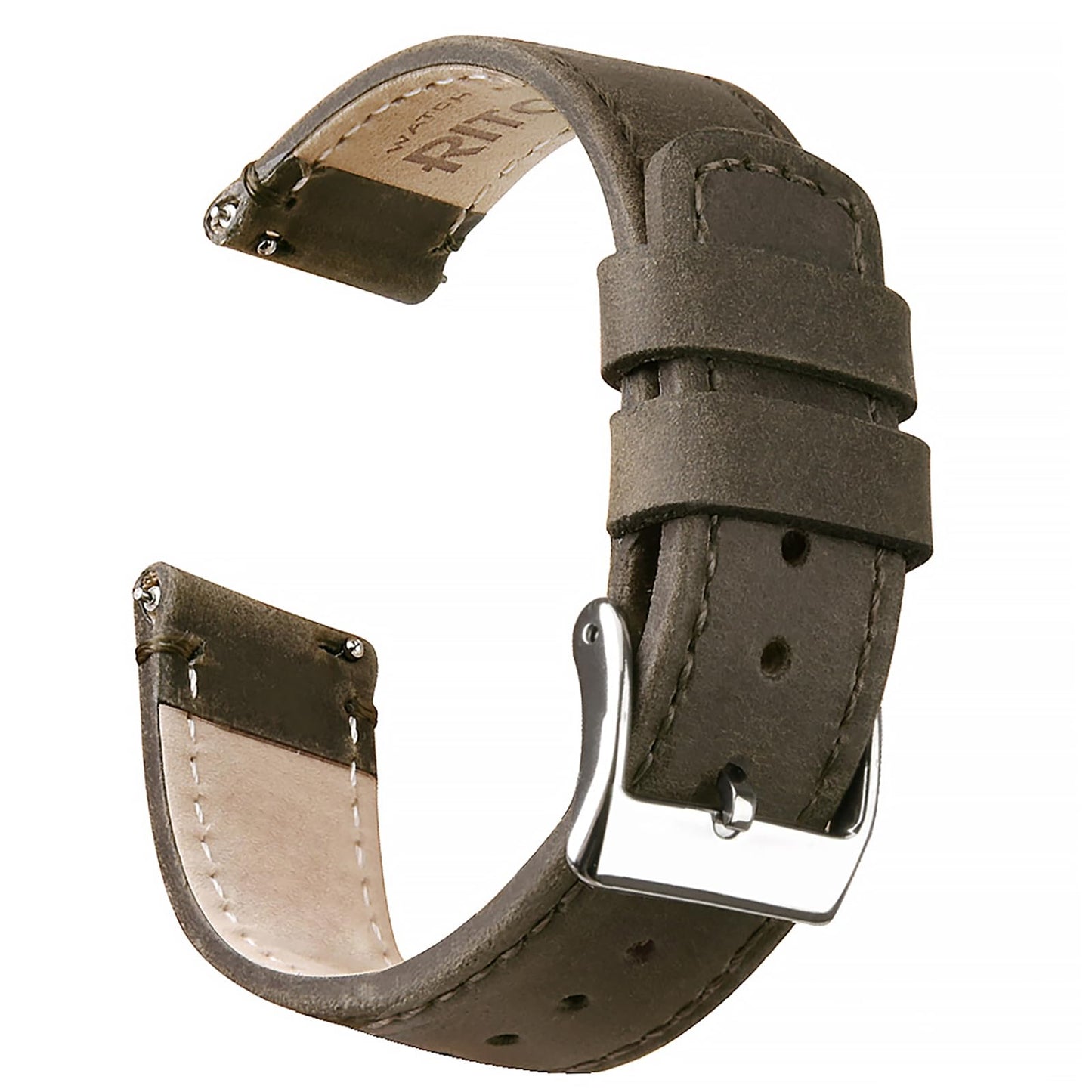 HOTRitche Christmas Gift Quick Release Leather Watch Band Leather Watch Strap 18mm 19mm 20mm 21mm 22mm 23mm or 24mm for Men and Women, White Elephant Gifts, Stocking Stuffers For Men