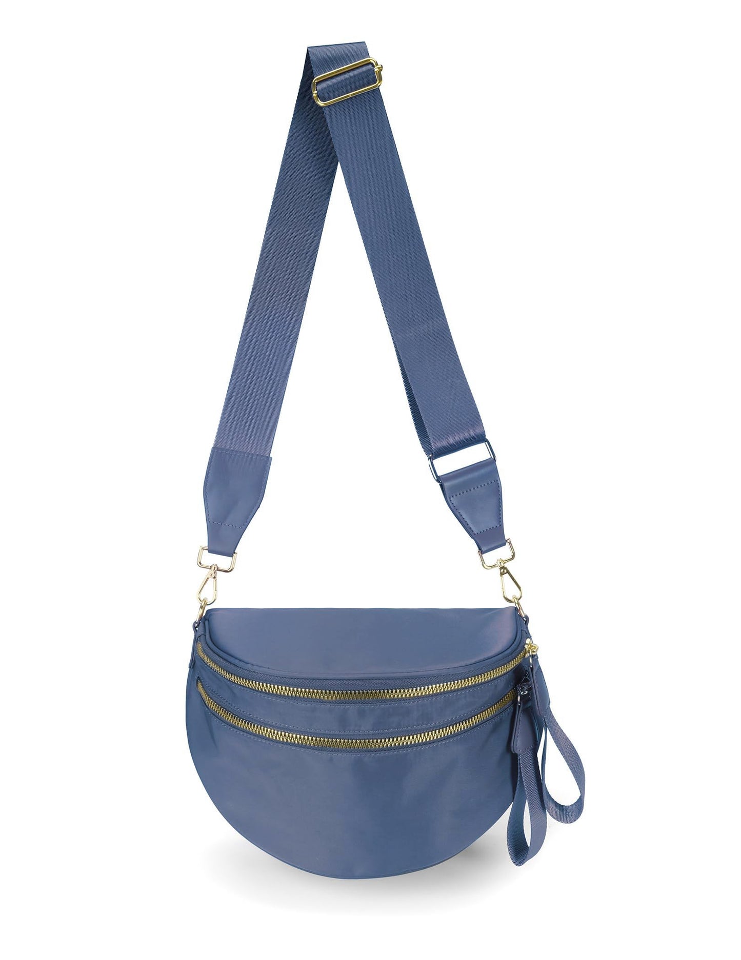 HOTFEIBOON Spacious Nylon Crossbody Bag Bum Bag Handbags Wallets Purses Trendy Shoulder Bag for Women