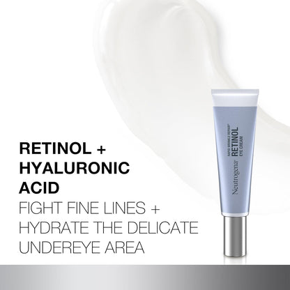 HOTNeutrogena Rapid Wrinkle Repair Retinol Eye Cream for Dark Circles, Daily Anti-Aging Under Eye Cream with Retinol & Hyaluronic Acid to Fight Fine Lines, Wrinkles, & Dark Spots, 0.5 fl. oz