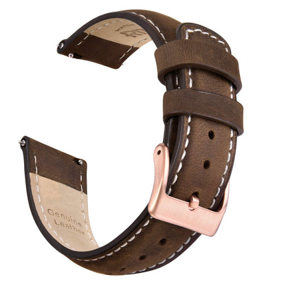 HOTRitche Christmas Gift Quick Release Leather Watch Bands Genuine Watch Straps for Men Women Top Grain Leather Watch Strap, White Elephant Gifts, Stocking Stuffers for Men, Father's Day gifts