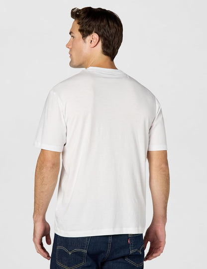 HOTHugo Men's Logo Stripe Cotton Crew Neck T-Shirt