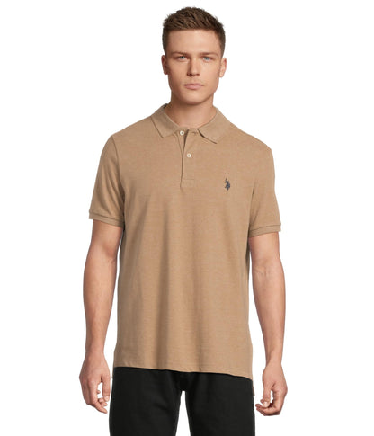 HOTU.S. Polo Assn. Men's Classic Polo Shirt, Two-Button Closure Pique Polo Shirt, Summer Fashion Golf Shirt | Two-Button Closure Pique Polo Shirt, Summer Fashion Golf Shirt