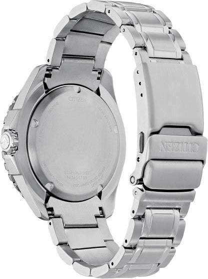 HOTCitizen Men's Promaster Sea Eco-Drive Stainless Steel Watch, 3-Hand Date, One-Way Rotating Bezel, ISO Compliant, Luminous Hands and Markers