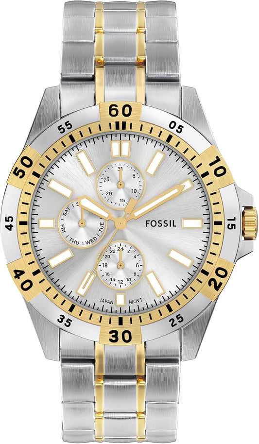 HOTFossil Men's Watch, Garrett Multifunction Stainless Steel Watch for Men