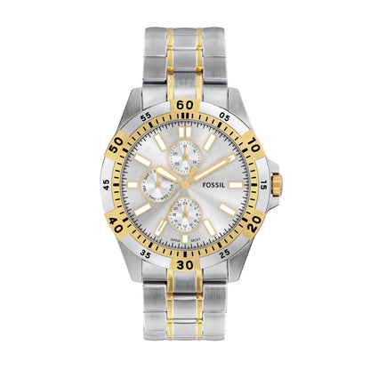 HOTFossil Men's Watch, Garrett Multifunction Stainless Steel Watch for Men