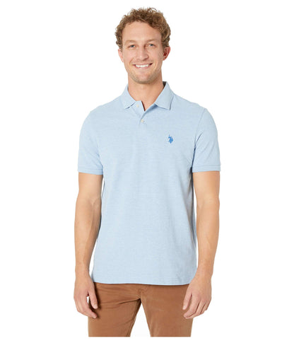 HOTU.S. Polo Assn. Men's Classic Polo Shirt, Two-Button Closure Pique Polo Shirt, Summer Fashion Golf Shirt | Two-Button Closure Pique Polo Shirt, Summer Fashion Golf Shirt