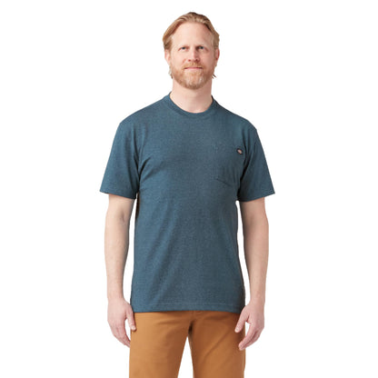 HOTDickies Men's Heavyweight Heathered Short Sleeve Pocket T-Shirt