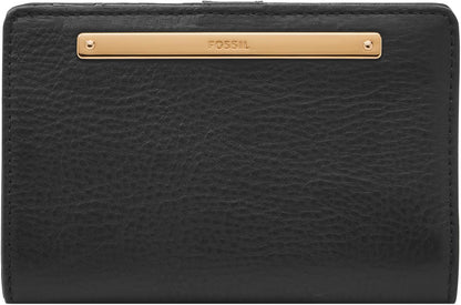 HOTFossil Women's Liza Leather Wallet Multifunction, Black (Model: SL7986G001)