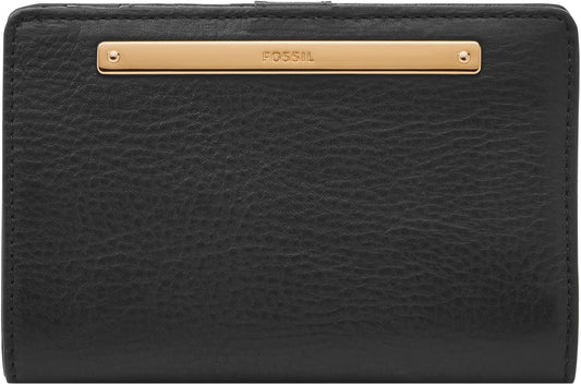 HOTFossil Women's Liza Leather Wallet Multifunction, Black (Model: SL7986G001)