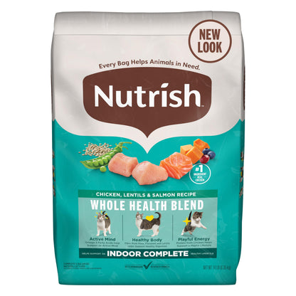 HOTNutrish Indoor Complete Chicken, Lentils & Salmon Recipe Dry Cat Food, 6 lb. Bag, Packaging May Vary (Rachael Ray)