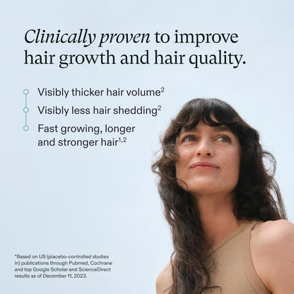 HOTNutrafol Women's Hair Growth Supplements, Ages 18-44, Clinically Tested for Visibly Thicker and Stronger Hair, Dermatologist Recommended - 1 Month Supply