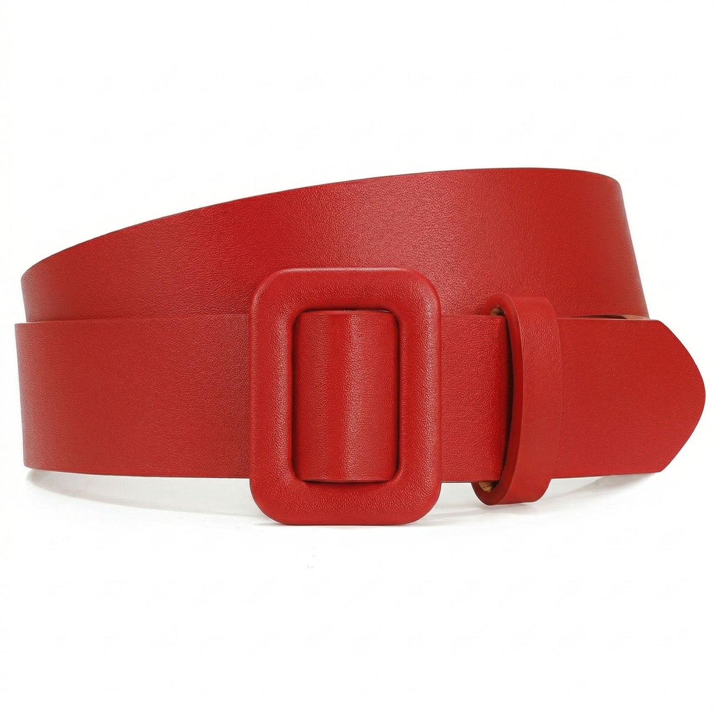 HOTWHIPPY Women Leather Belt Candy Color Ladies Fashion Waist Belt for Jeans Pants Dresses
