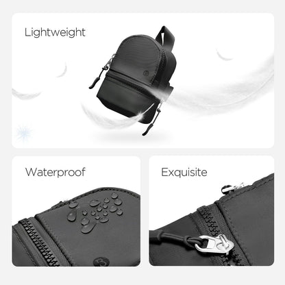 HOTMini Backpack Keychain Wristlet Pouch Small Change Coin Purse Cute Zipper Wallet With 3 RFID Card Slots+Zip Around Dual Pouch Wristlet