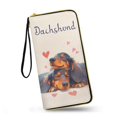 HOTMacaw Bird Lover Print Womens Wallet Leather Zip Around Wallet Tropical Forest Scarlet Macaw Parrot Long PU Leather Card Organizer Clutch with Wristlet