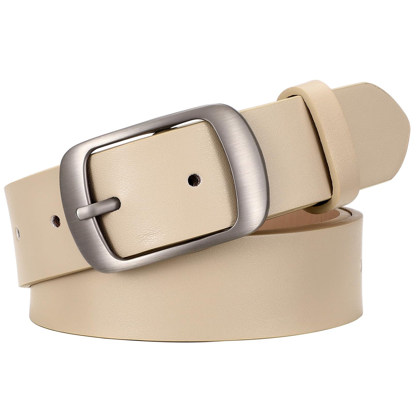 HOTSUOSDEY Women Belts For Jeans Dresses Pants Ladies Leather Waist Belt with Elegant Buckle, Width 1.3"
