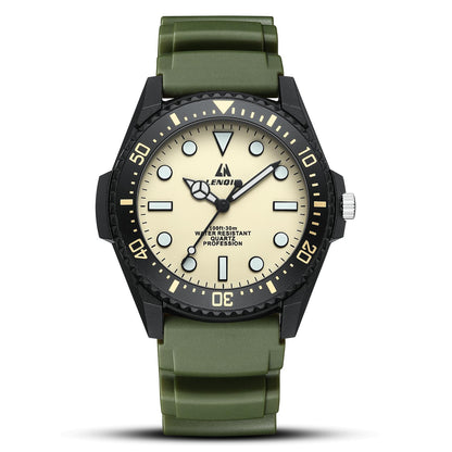 HOTLN LENQIN Mens Watches Leather Watch Analog Quartz Watch for Men Luminous Luxury Fashion Business Casual 30M Waterproof Men's Wrist Watches with Date