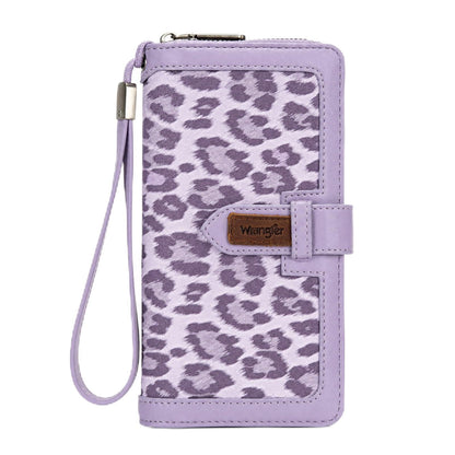 HOTX Wrangler Women's Wallets Bifold Wristlet Wallets for Women Large Capacity Credit Card Wallet with ID Window