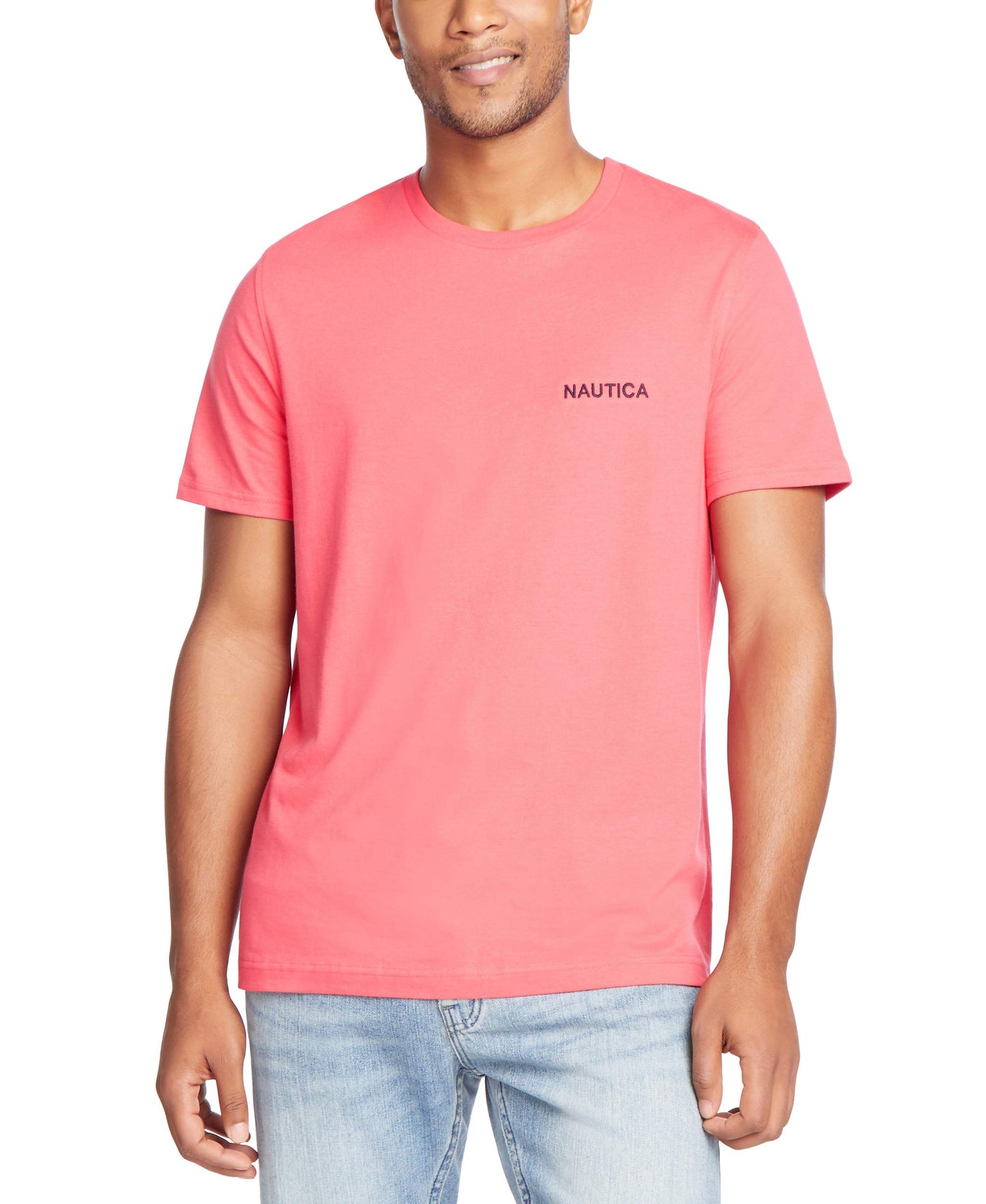 HOTNautica Men's Short Sleeve Solid Crew Neck T-Shirt Shirt