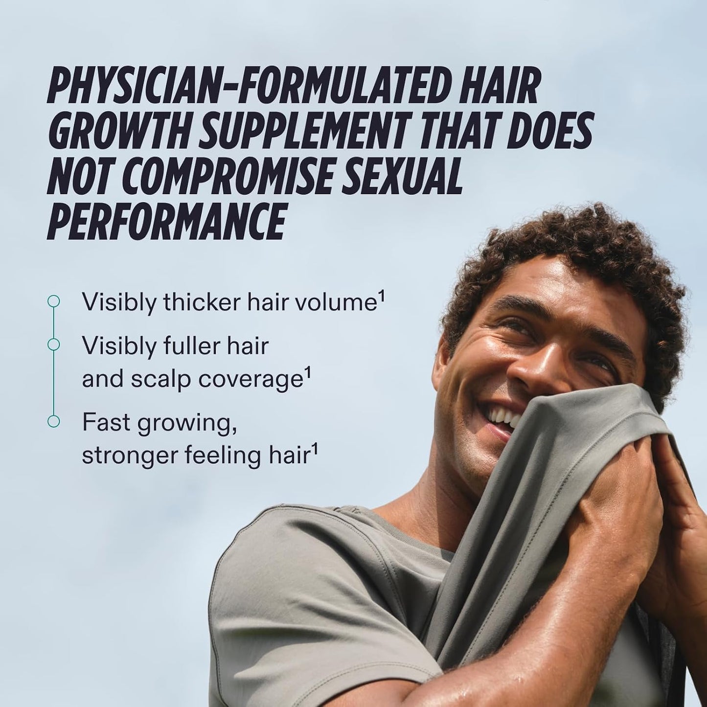 HOTNutrafol Men's Hair Growth Supplements, Clinically Tested for Visibly Thicker Hair and Scalp Coverage, Dermatologist Recommended - 1 Month Supply