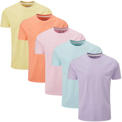 HOTCharles Wilson Men's 5 Pack Crew Neck T-Shirt