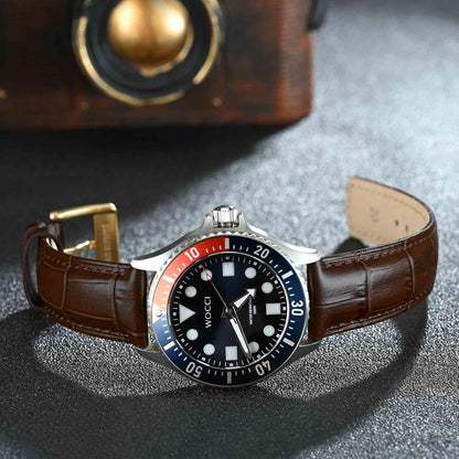 HOTWOCCI Watch Bands, Top Grain Leather, Embossed Alligator Grain, Quick Release, Band Width 18mm 20mm 22mm