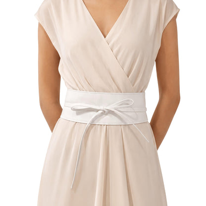 HOTFASHIONGEN - Woman Italian leather Obi belt, CASSIANE