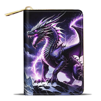 HOTCredit Card Holder Wallets for Women, Small RFID Wallet Slim Leather Card Organizer Case with Zipper, Retro Music Cassette